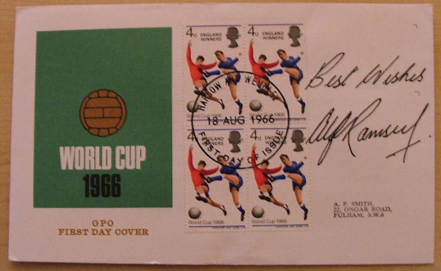 1966 WORLD CUP 40th Tribute signed by 9 of the winning England team £99 
