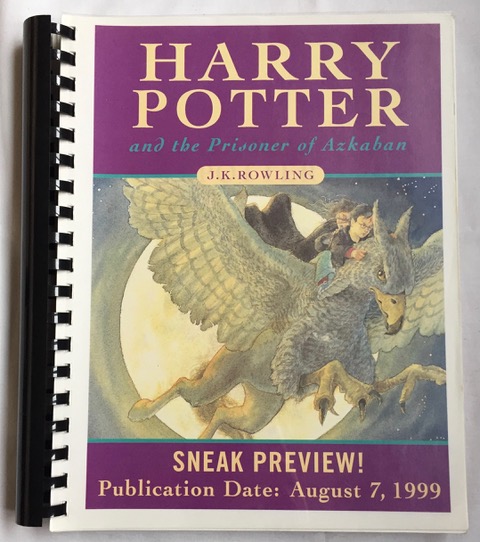 Image for Harry Potter and the Prisoner Of Azkaban ADVANCE READING COPY