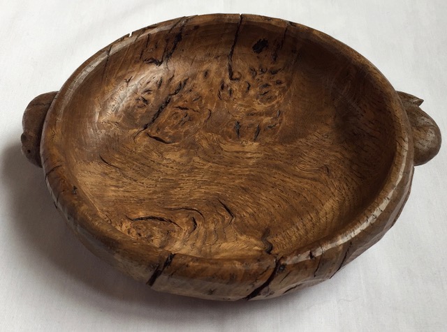 Image for Mouseman One Off Full Burr Bowl with Two Mice