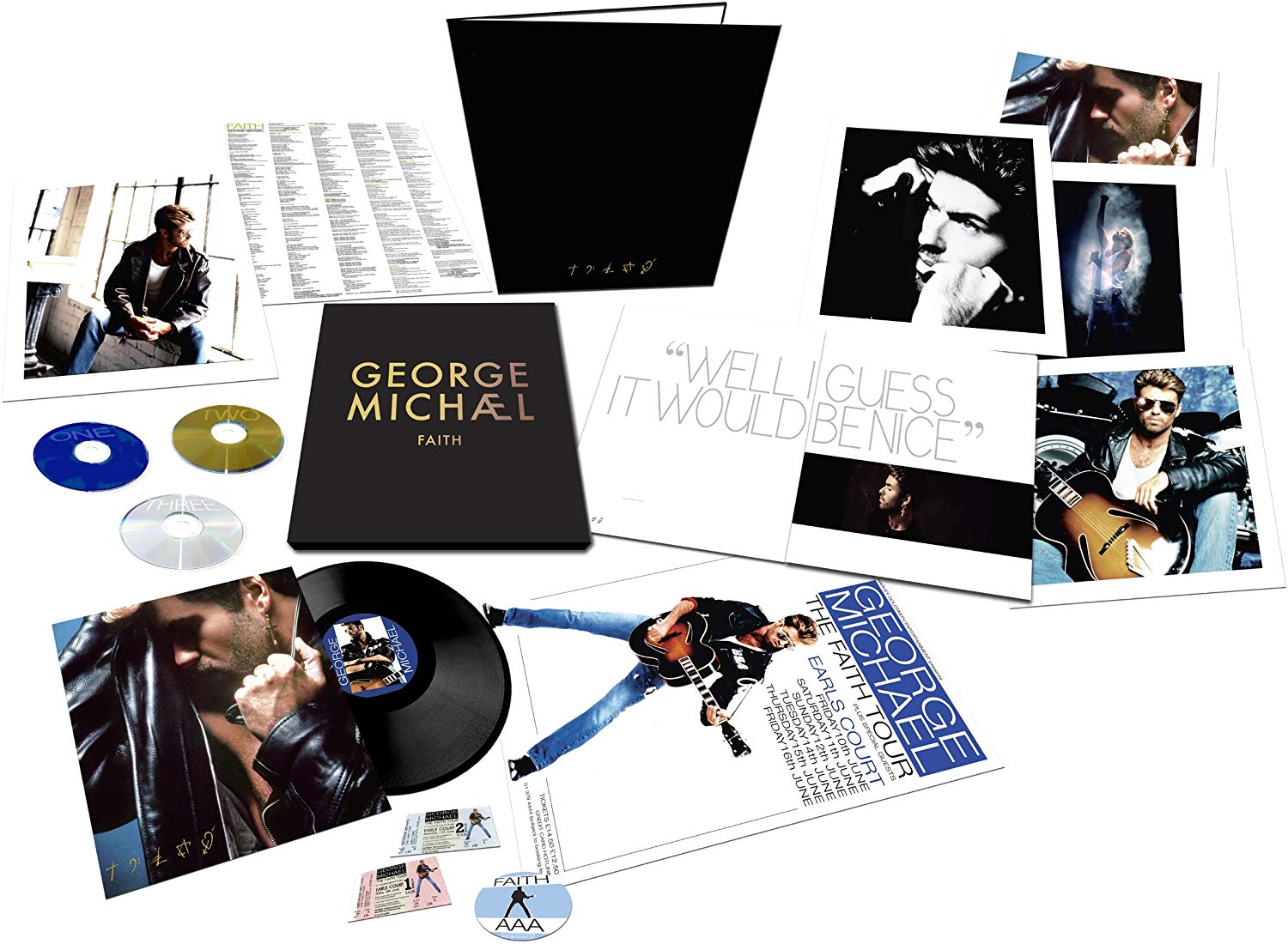 SGH SERVICES George Michael Faith SIGNED FRAMED PHOTO CD Disc 2