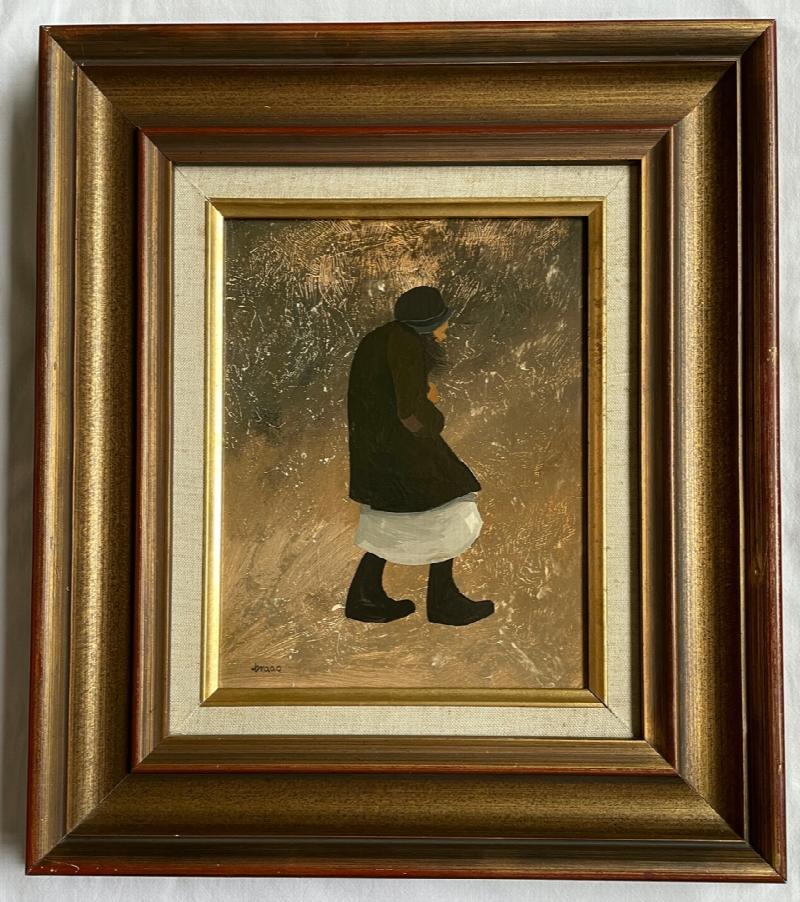 Image for Woman In The Wind Original Oil Painting