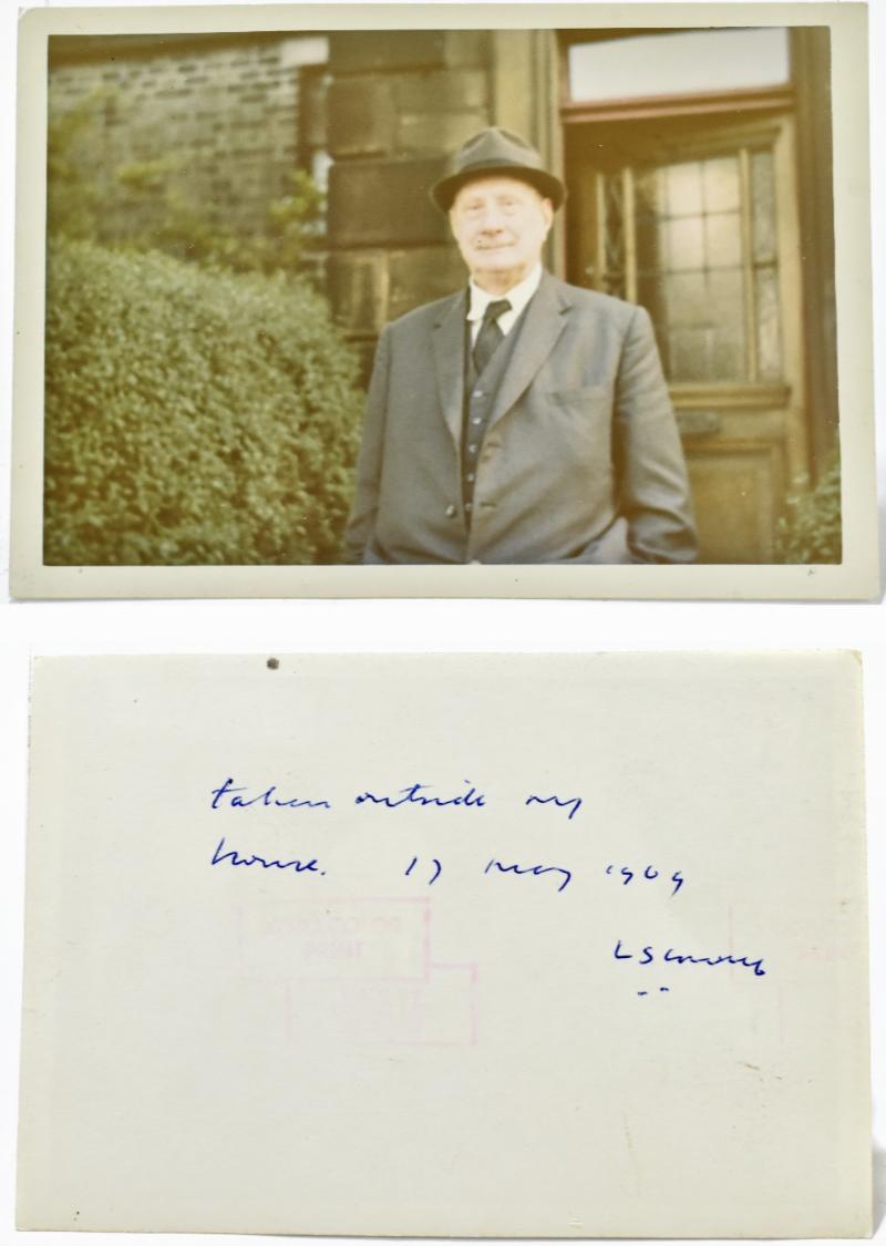 Image for L S Lowry Signed Photograph 1969