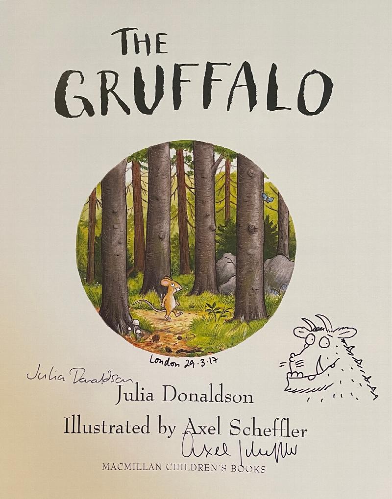 Image for The Gruffalo DOUBLE SIGNED with Original Axel Scheffler Drawing