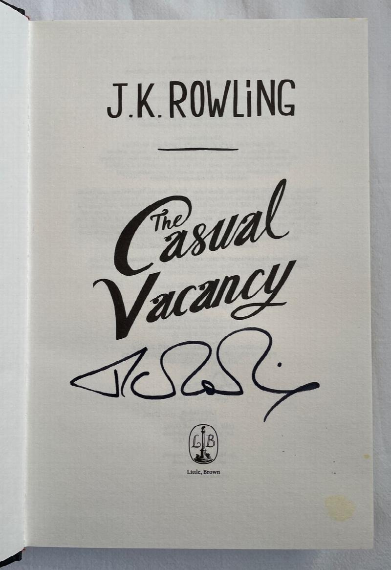 Image for The Casual Vacancy SIGNED