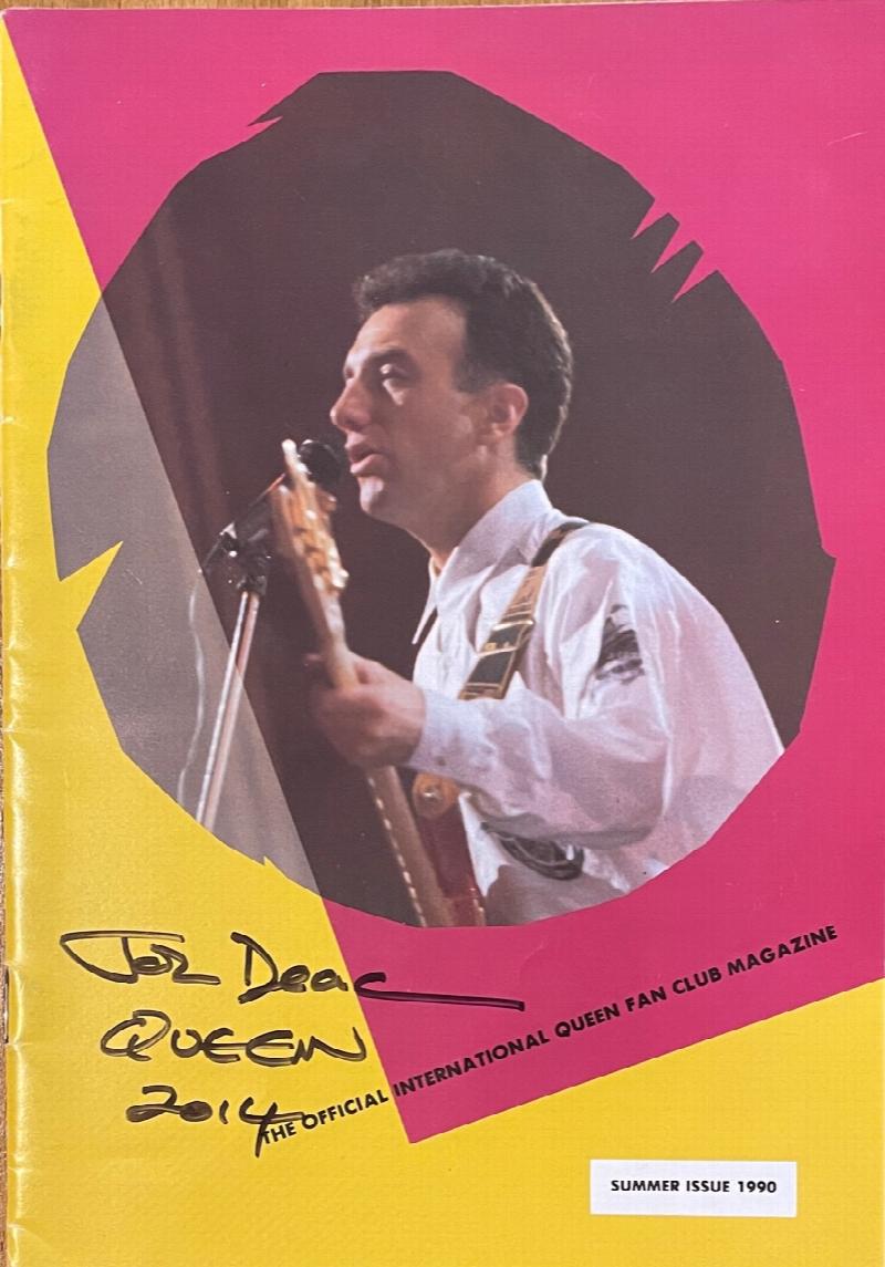 Image for John Deacon SIGNED Official QUEEN Fan Club Magazine